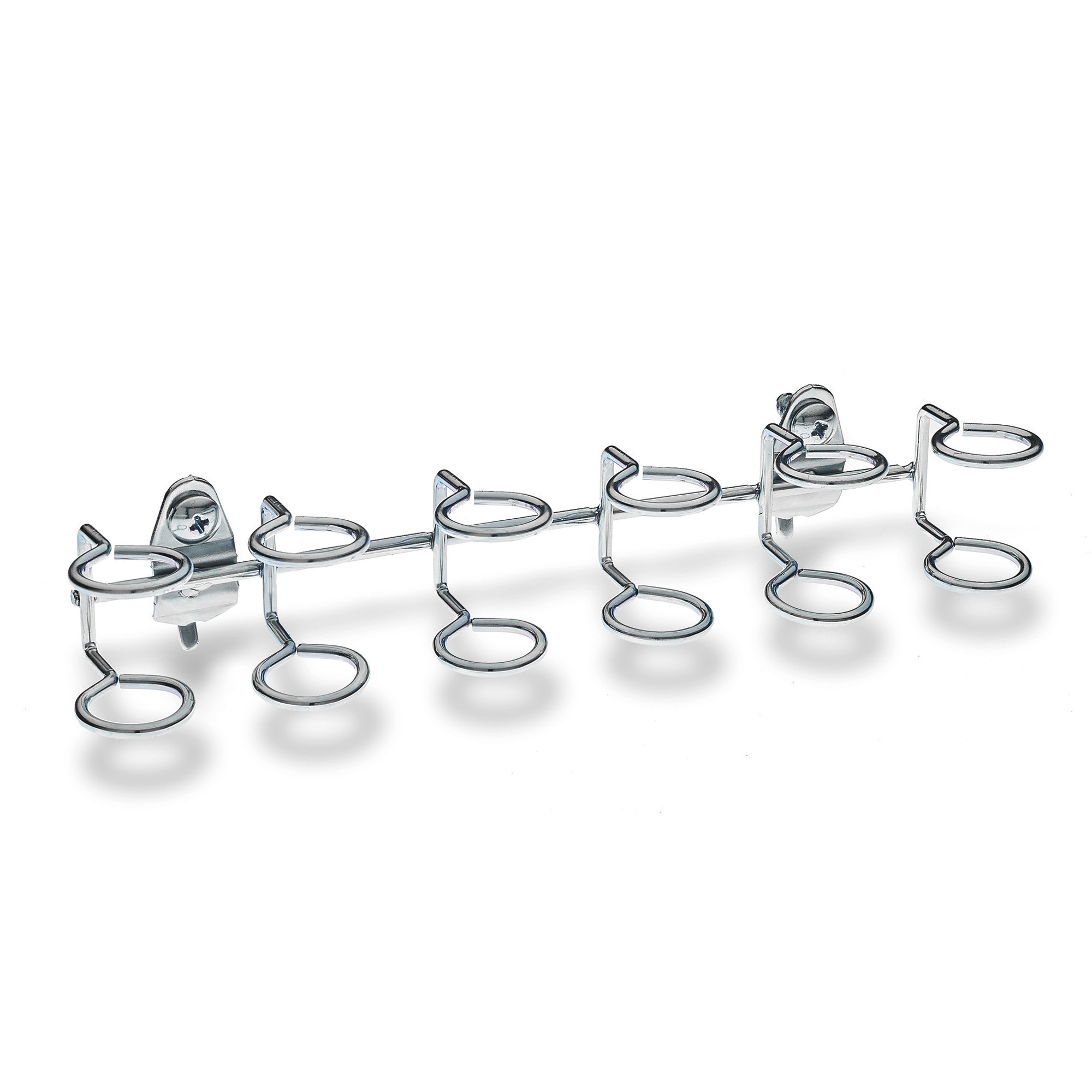 Triton Products DuraHook Multi-Ring Tool Holders, 2-Hooks, 9in.W x 1.63in.H x 1.5in.D, Stainless Steel, Model# 76666